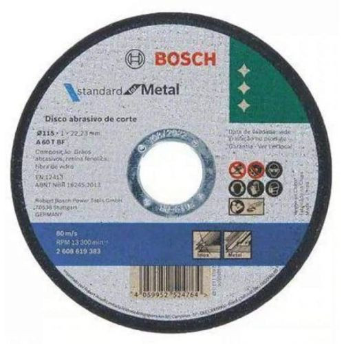 Disco de corte BOSCH 4 1/2" de 1 mm